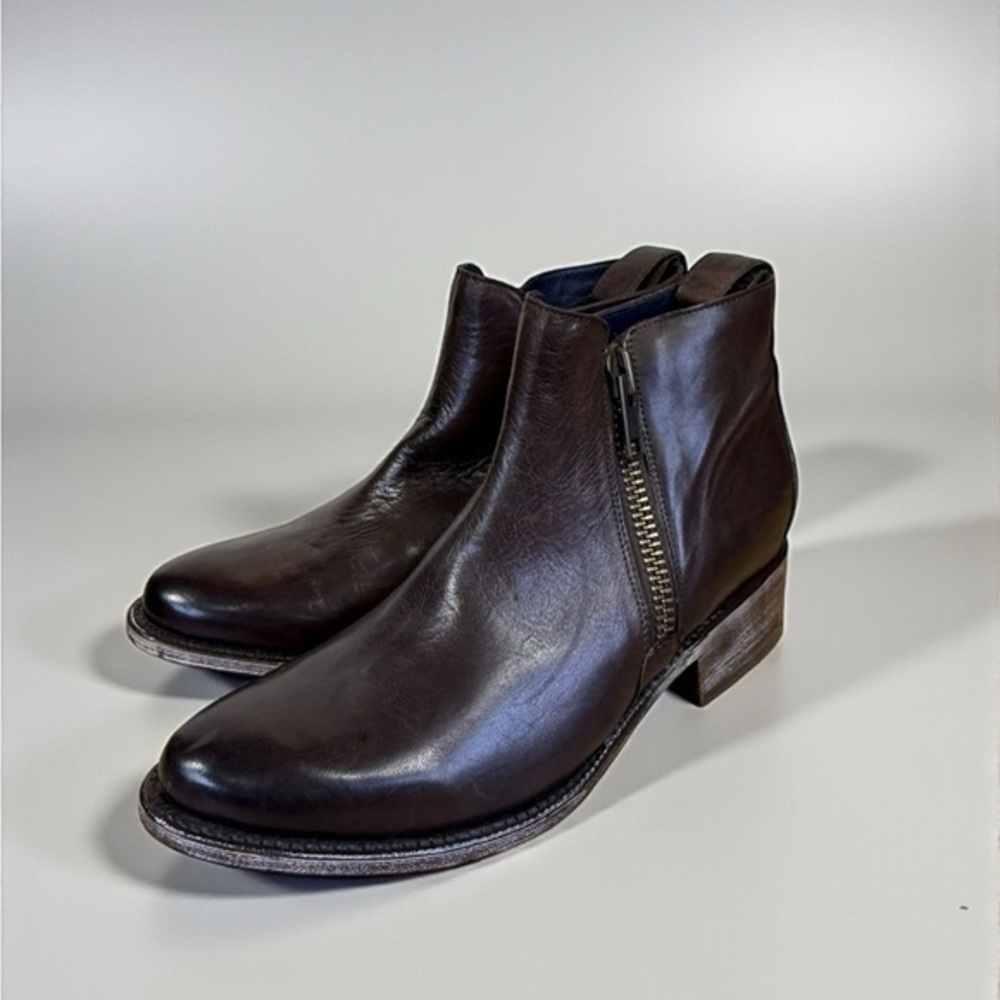 DW Goodyear Welt Vero Cupio leather Ankle Boots women Size 10 Brown Hand Made